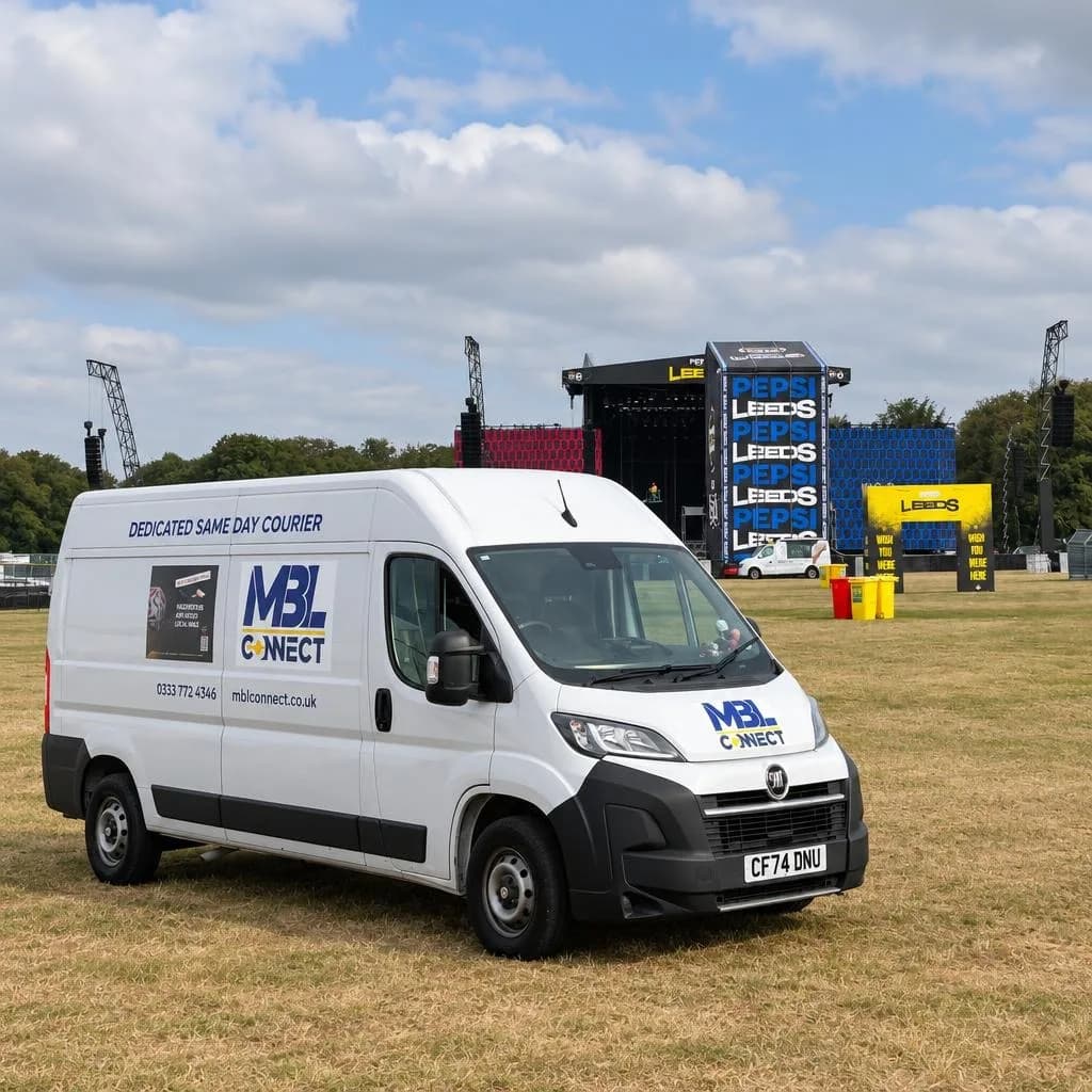 MBL Connect van on site at an outdoor festival