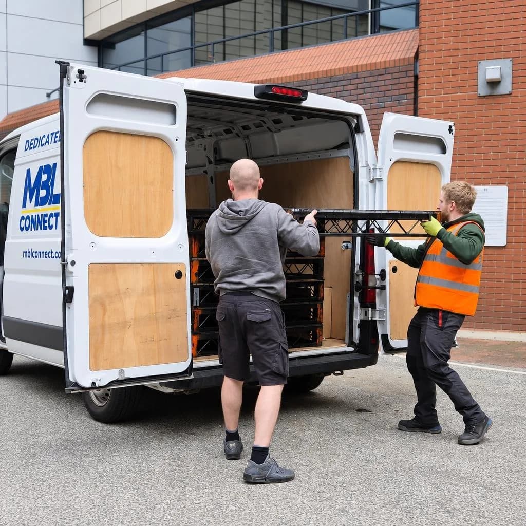 Loading an MBL Connect van for a dedicated delivery